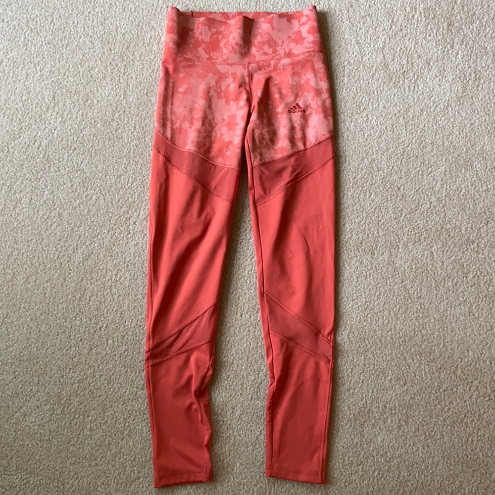 Adidas Coral High Rise Leggings Size Small